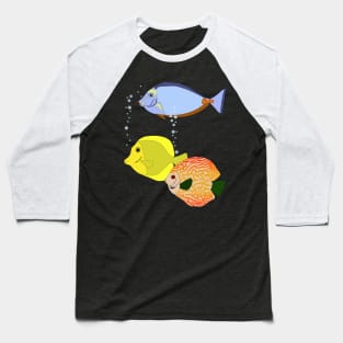 Drei Fische Baseball T-Shirt